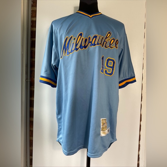 Mitchell & Ness 1982 Milwaukee Brewers Robin Yount Stitched Jersey Size 56 - Picture 1 of 8